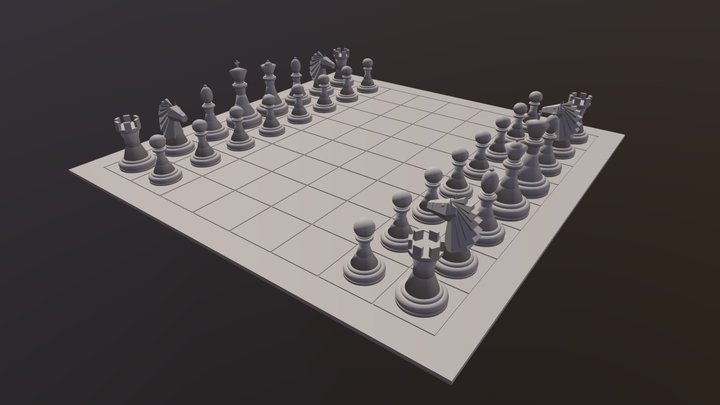 Chess-set 3D Model