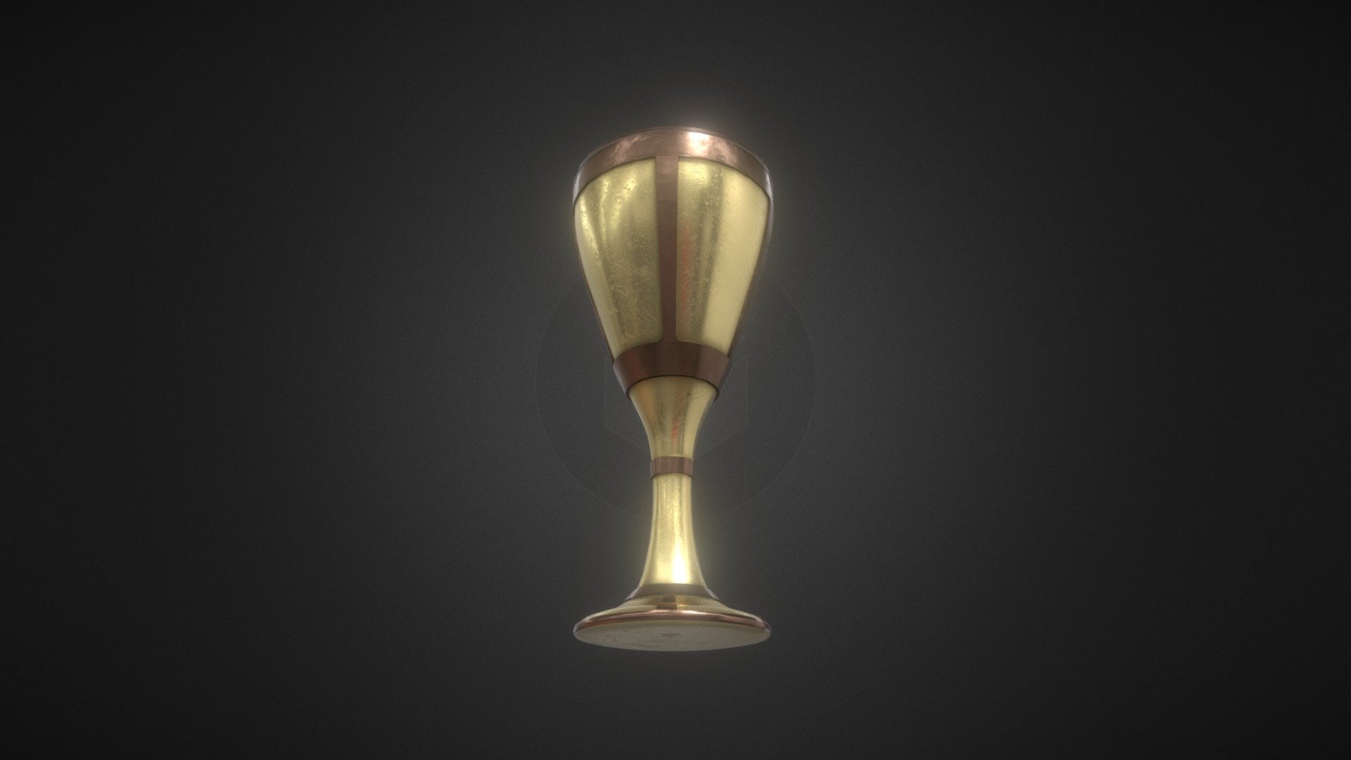 Golden Goblet - Download Free 3D model by allanoraphael [fc96bb1 ...