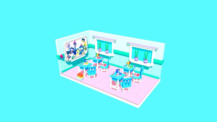 Classroom 3D Model