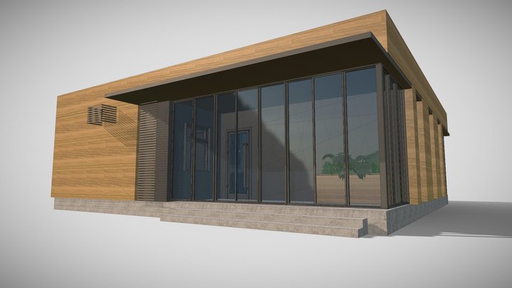 Нежилое служебно-производственное здание (лит А) 3D Model