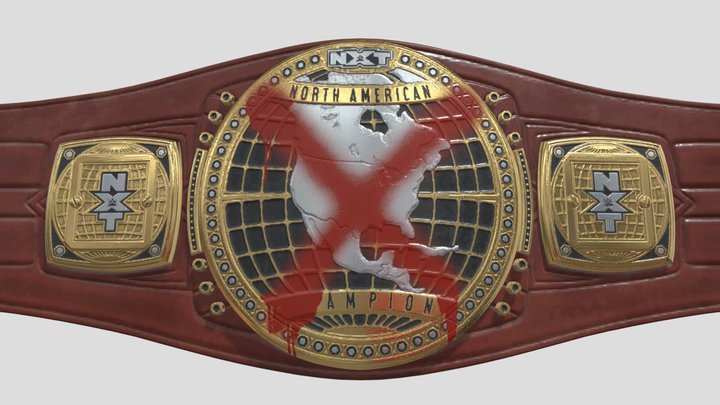 WWE - NXT NORTH AMERICAN CHAMPION BELT X – Kostenloses 3D-Modell STL