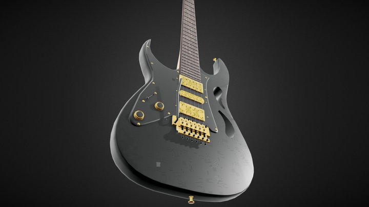 Electric Guitar 3D Model