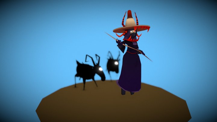 Hadhramaut Herder Witch 3D Model