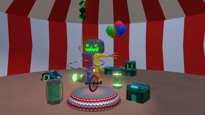 Sci-Fi Circus 3D Model