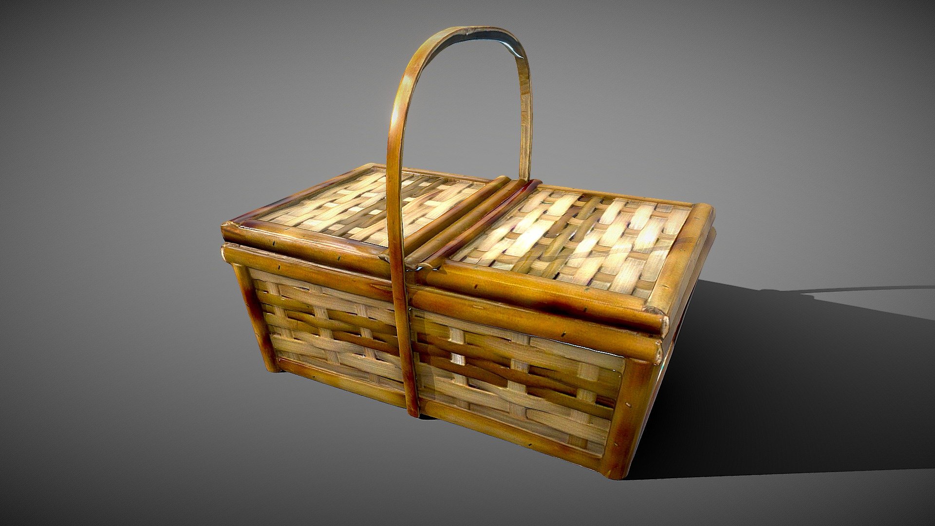 Picnic Basket 3d Model By Renan Ranciaro Renanranciaro Fc9b6d2 Sketchfab 6383