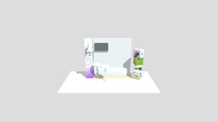 Viatris booth_c4d 3D Model