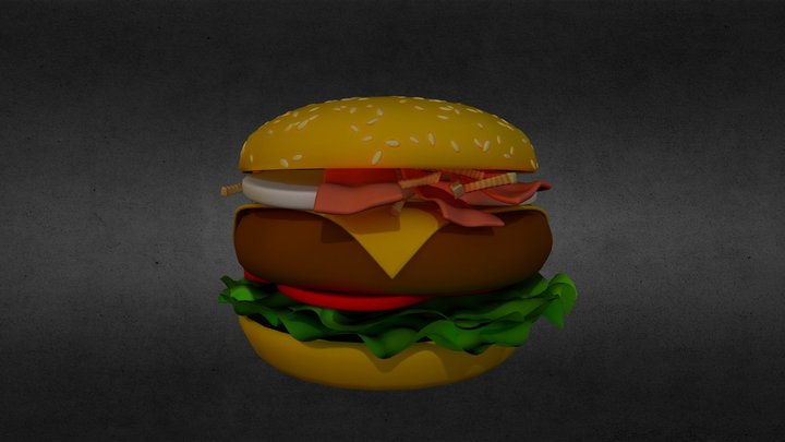 Hamburguer La Granja 3D Model