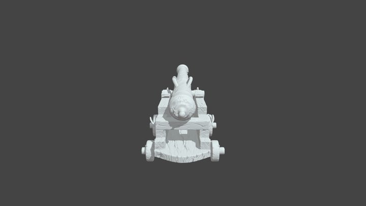 Cannon Full Sculpt 3D Model