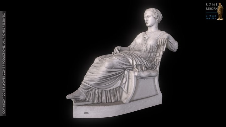 3D rendering of Aphrodite Seated