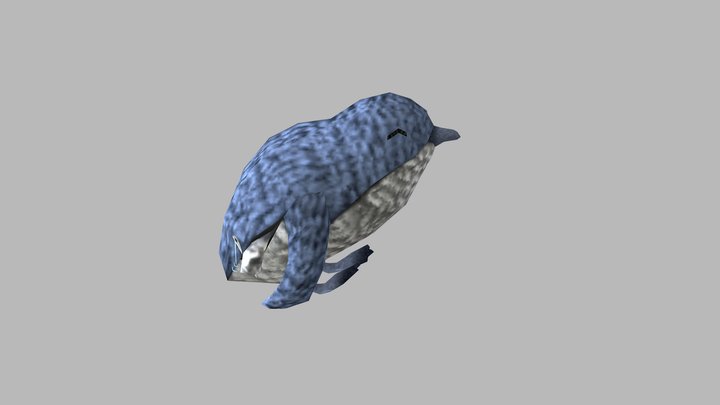 Penguin Plush Toy 3D Model