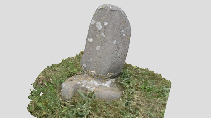 Японское надгробие на о. Шикотан (6) 3D Model