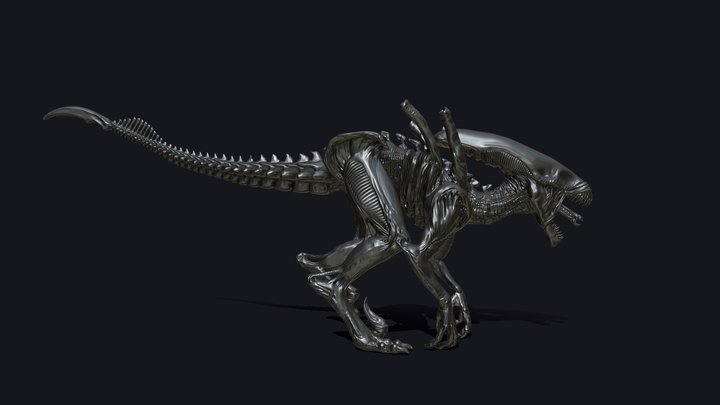 Xenoraptor 3D Model