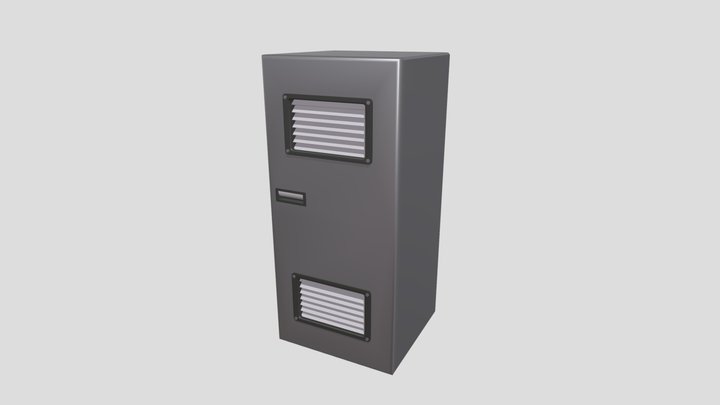 Simple Locker 3D Model