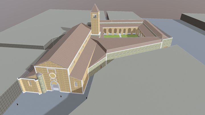L'ancien couvent des Carmes (passage Agard) 3D Model