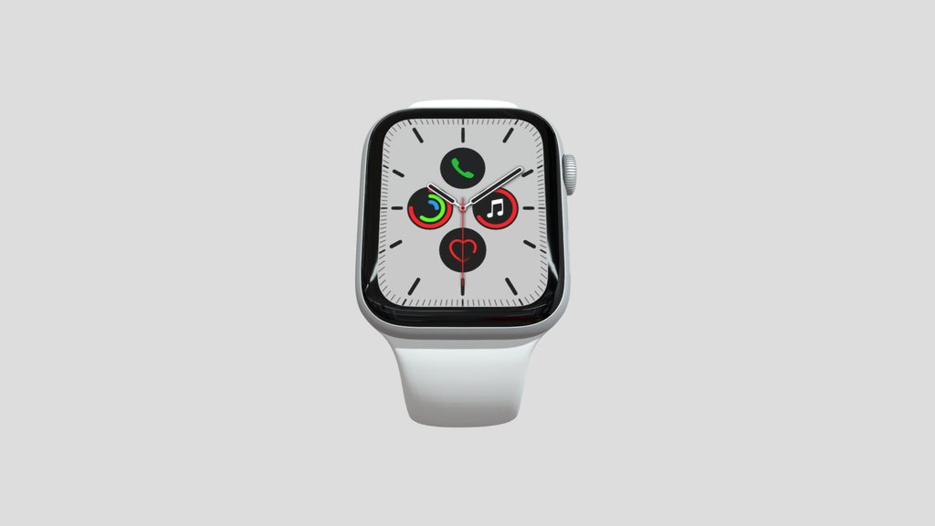 Apple watch series 5 silver aluminium case 44mm