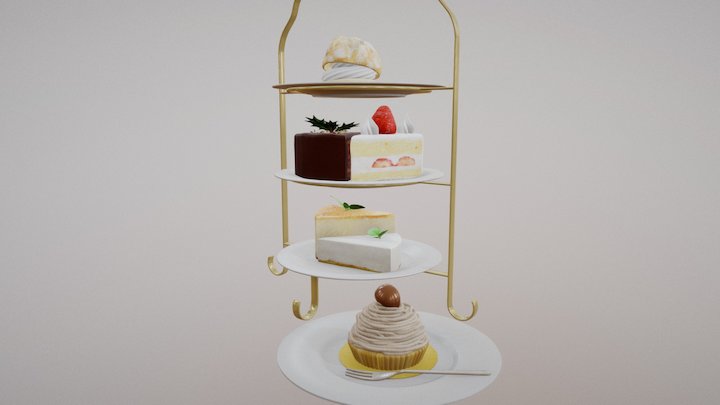 cake_set 3D Model