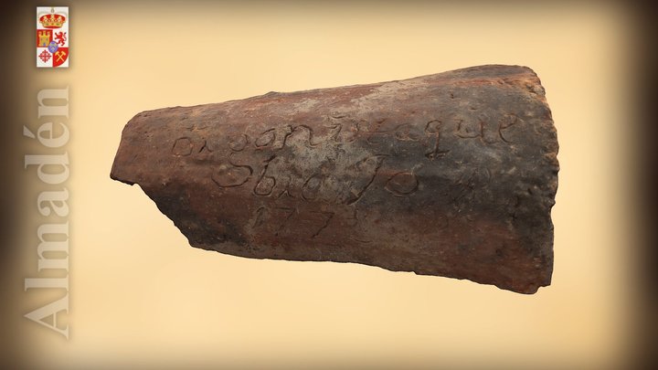 Teja grabada 3D Model