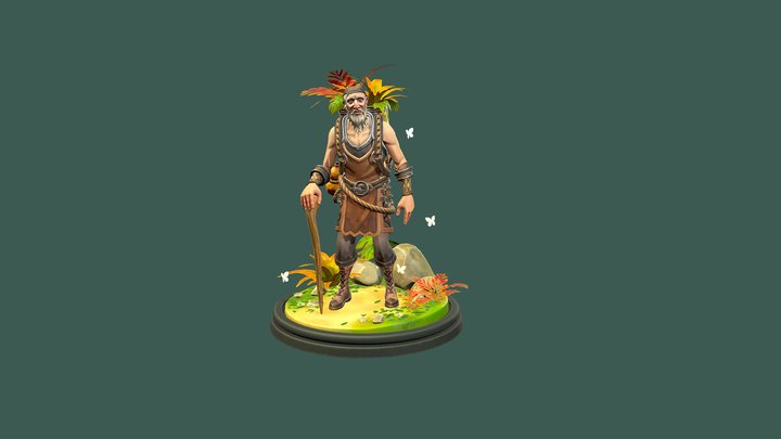 The Botanist: Sea of Thieves Inspired Character 3D Model