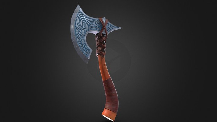 Axe LowPoly 3D Model
