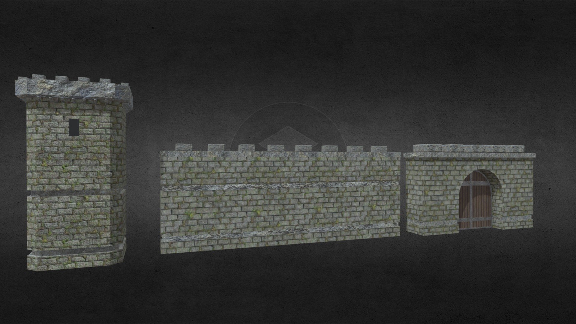 Tower and Castle Walls - Download Free 3D model by LucasPresoto ...