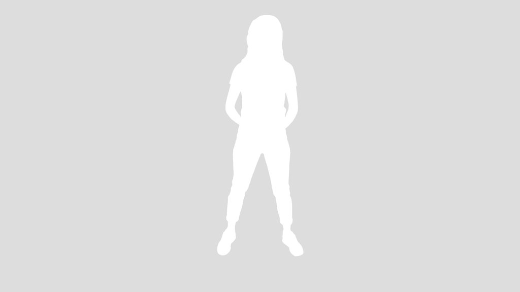 Girl In A T Shirt With Loose Hair