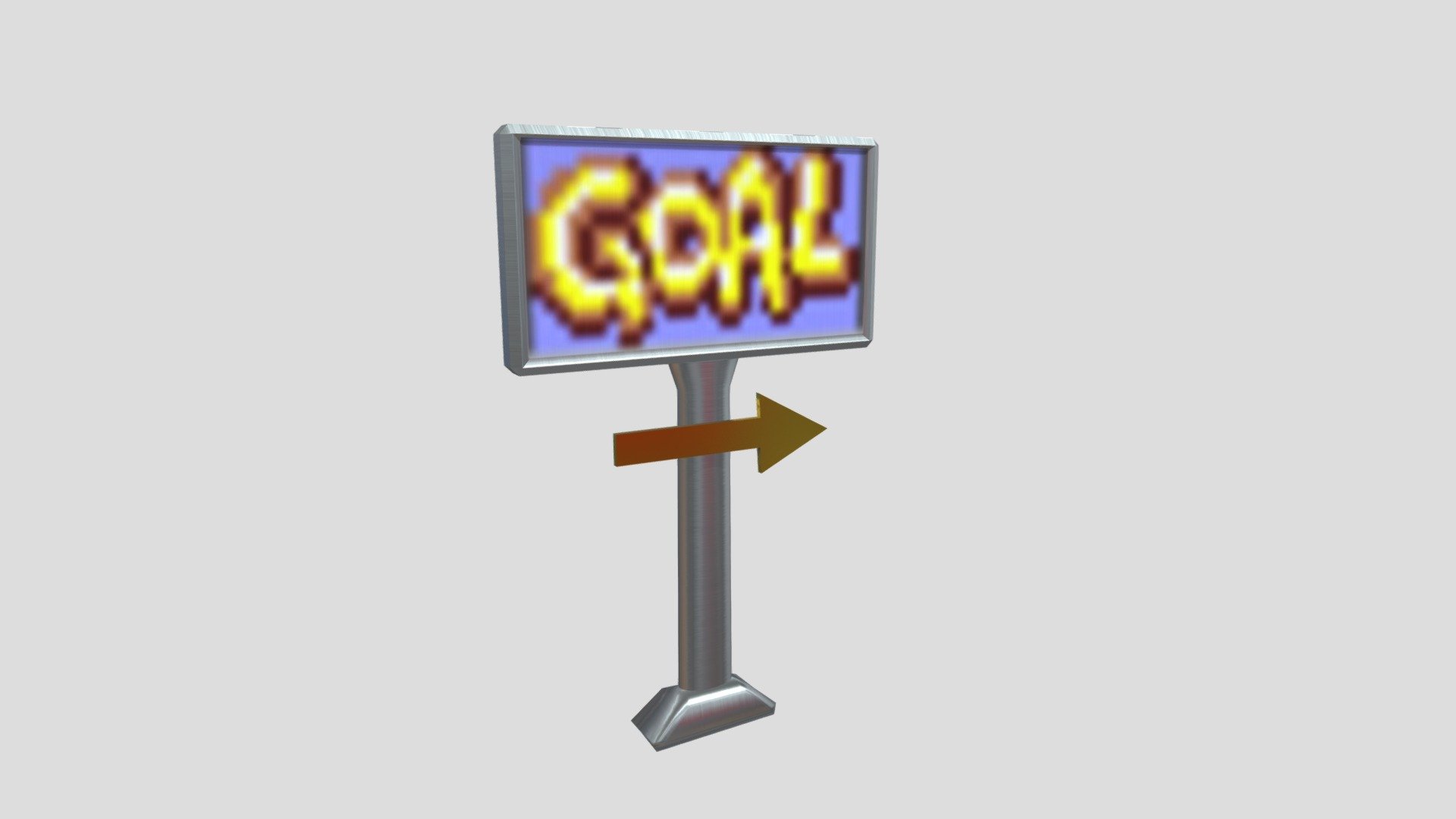 Sonic Goal Post Game Prop 3D model by Ojk114 [fca8dd8] Sketchfab