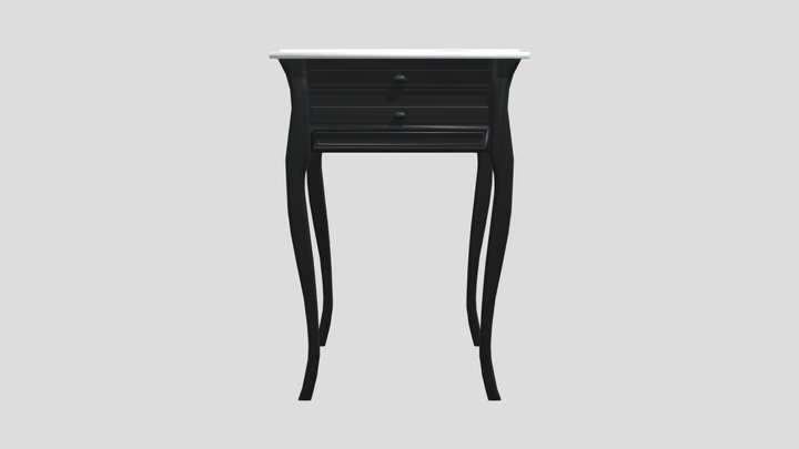 Mesa de luz vintage 3D Model