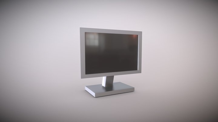 Simple Computer Monitor 3D Model