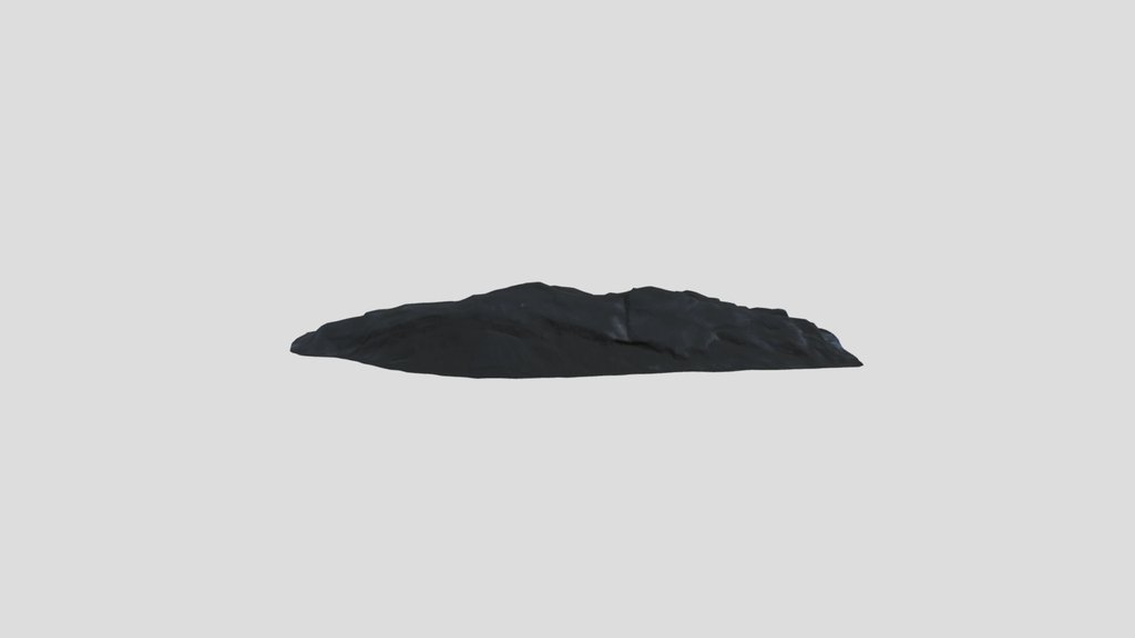 Low Poly Rocky Mountain Cliff