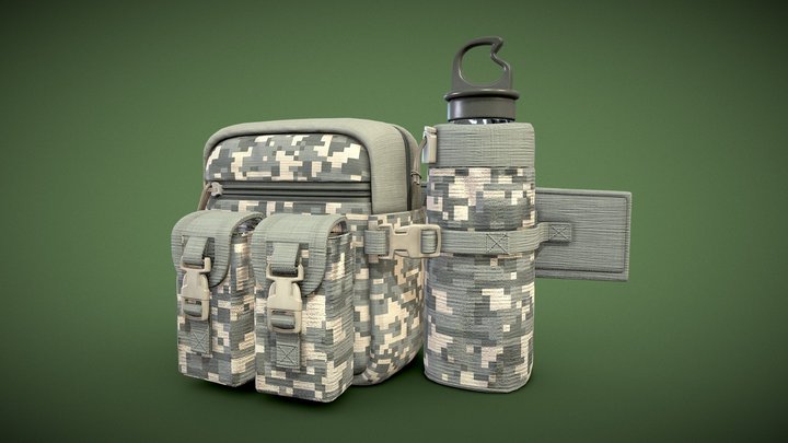 Military/Tactical Multi Pouch Bag_03 – Gratis 3D-model STL