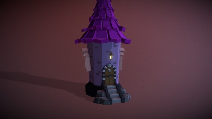 Fantasy Wizard Tower 3D Model