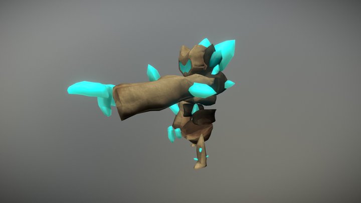 Crystal Golem 3D Model