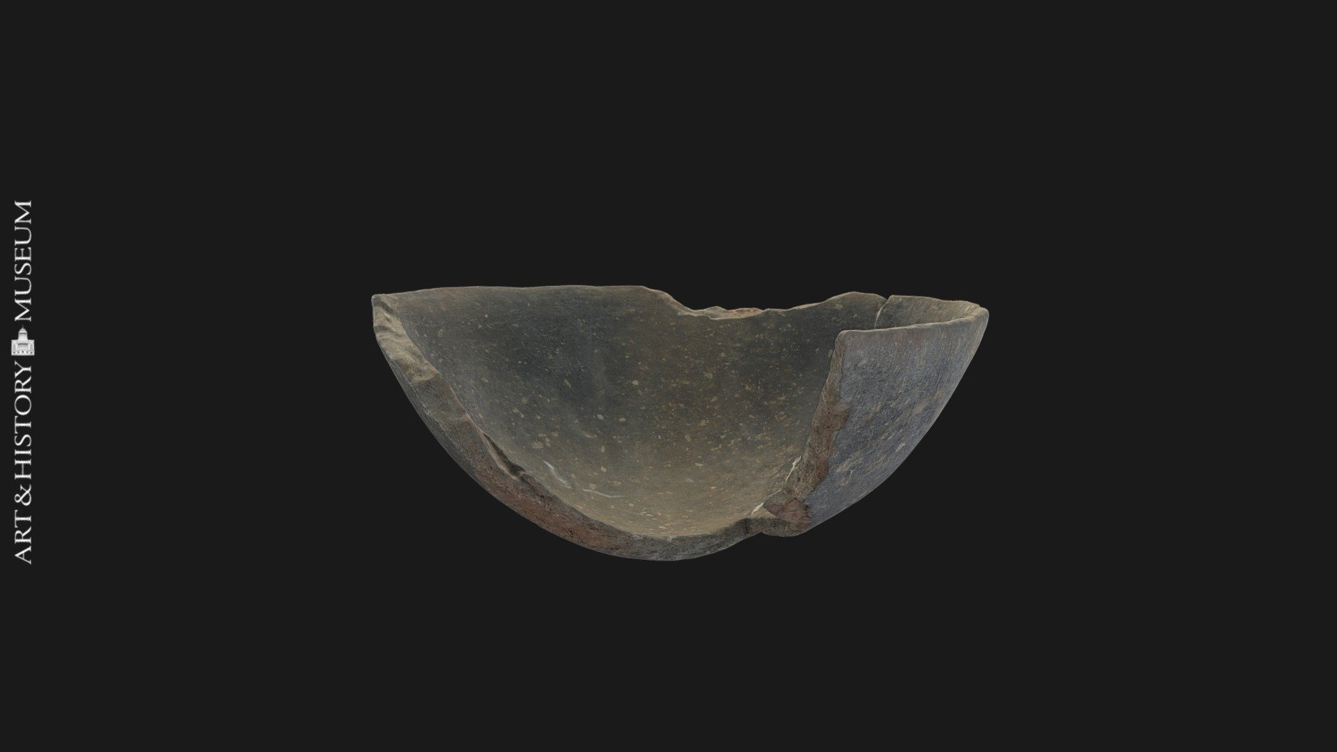 Bowl with conical base and flaring rim