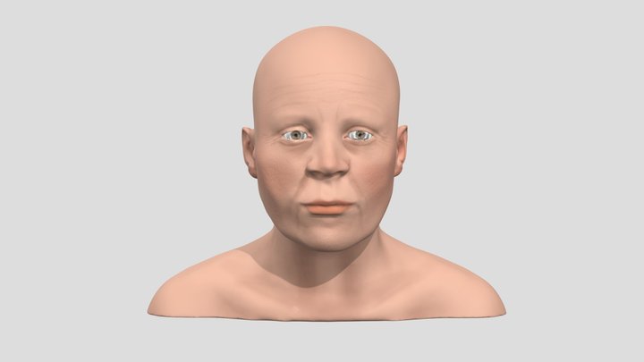 Facial Approximation BC-133: Realistic Depiction 3D Model