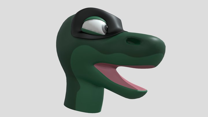 Dorian open mouth 3D Model