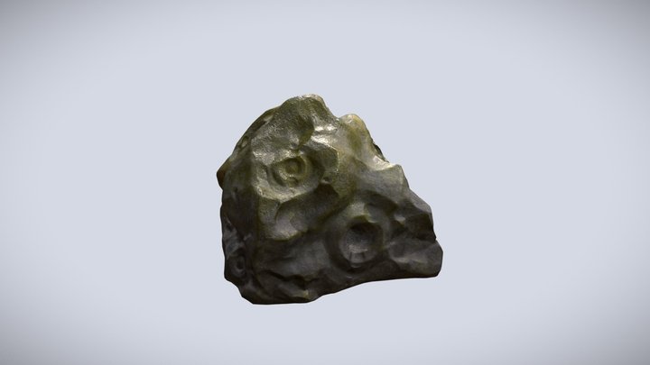 Carved Stone Asset 3D Model