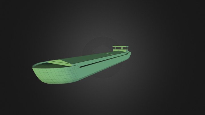 Binnenschiff Typ "Cargo" 3D Model