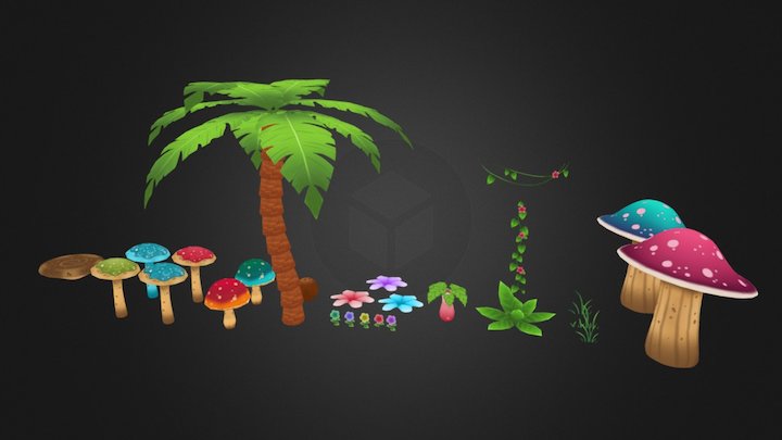 Vegetation Kit 3D Model