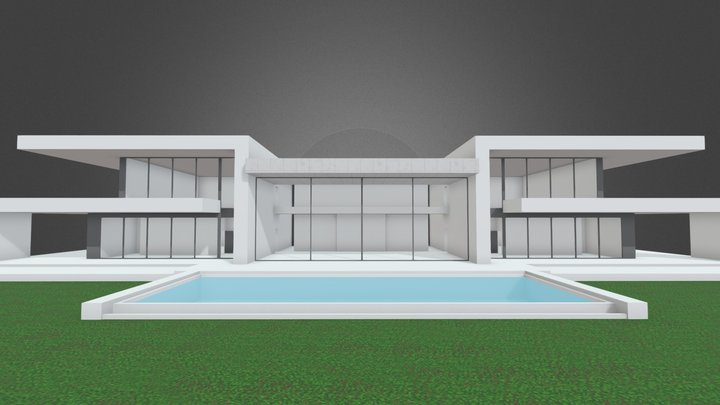 Modern villa design June 2022 3D Model