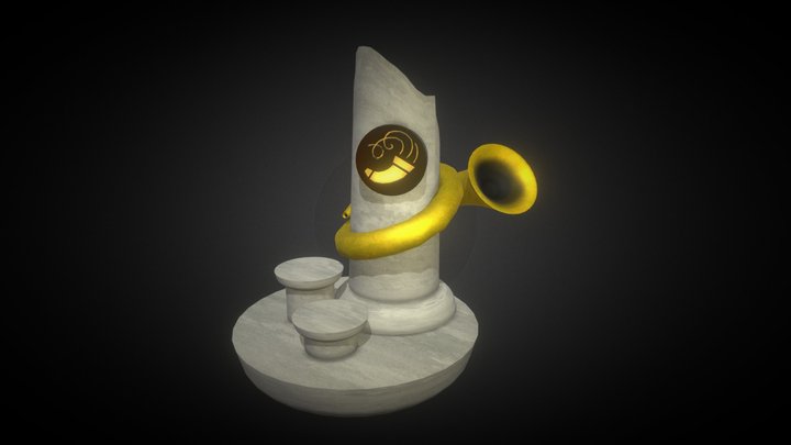 Ancient Temple Horn 3D Model