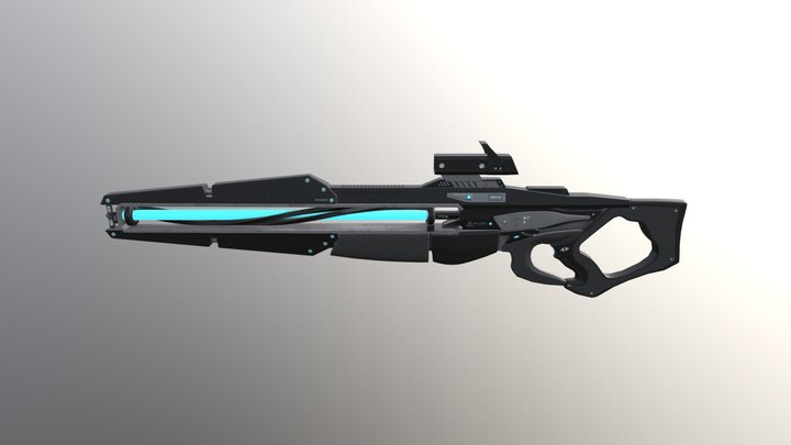 Futuristic Weapons Pack #1 3D Model