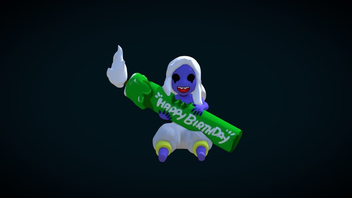 Happy Birthday BLU!!! 3D Model