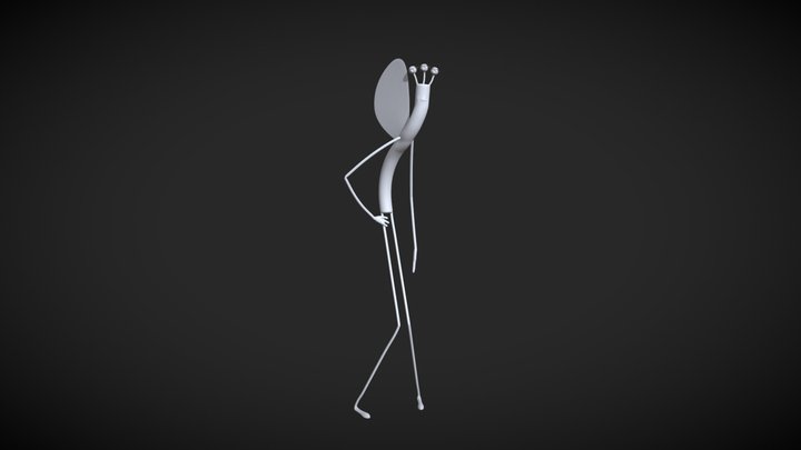 CHARACTER#8 - Buzzu In The Intergalactic School 3D Model