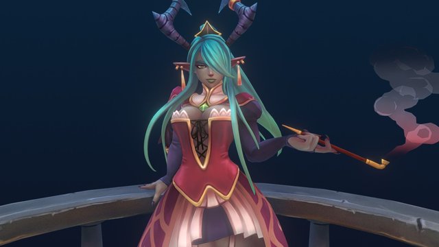 Demon Lady -  Elynvia 3D Model