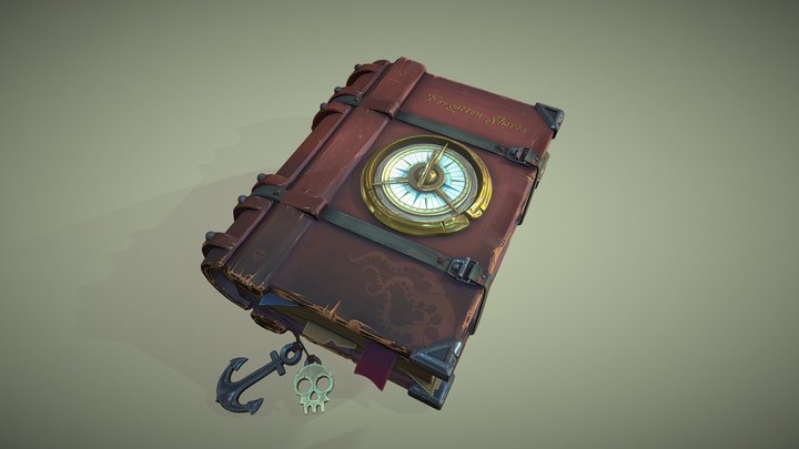 Pirate Book - Forgotten Shores 3D Model