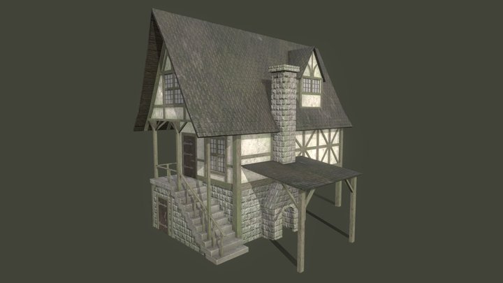 Medieval tavern 3D Model