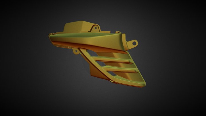 3D скан декоративной панели мотоцикла 3D Model