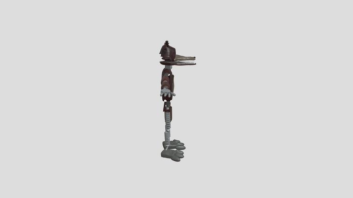 Old Foxy 3D Model