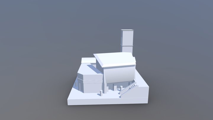 Blockout_Rome 3D Model