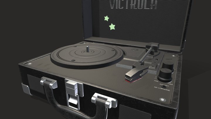 Record Player (Victrola, The Journey) 3D Model